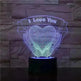 Valentines Day Gift Hands Holding Love 3D Night Light - EX-STOCK CANADA