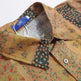 Vertical Stripes Small Floral Short-sleeved Casual Shirt - EX-STOCK CANADA