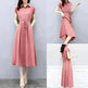 Waist-tight Slimming Elegant Casual Long Dress - EX-STOCK CANADA