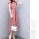 Waist-tight Slimming Elegant Casual Long Dress - EX-STOCK CANADA