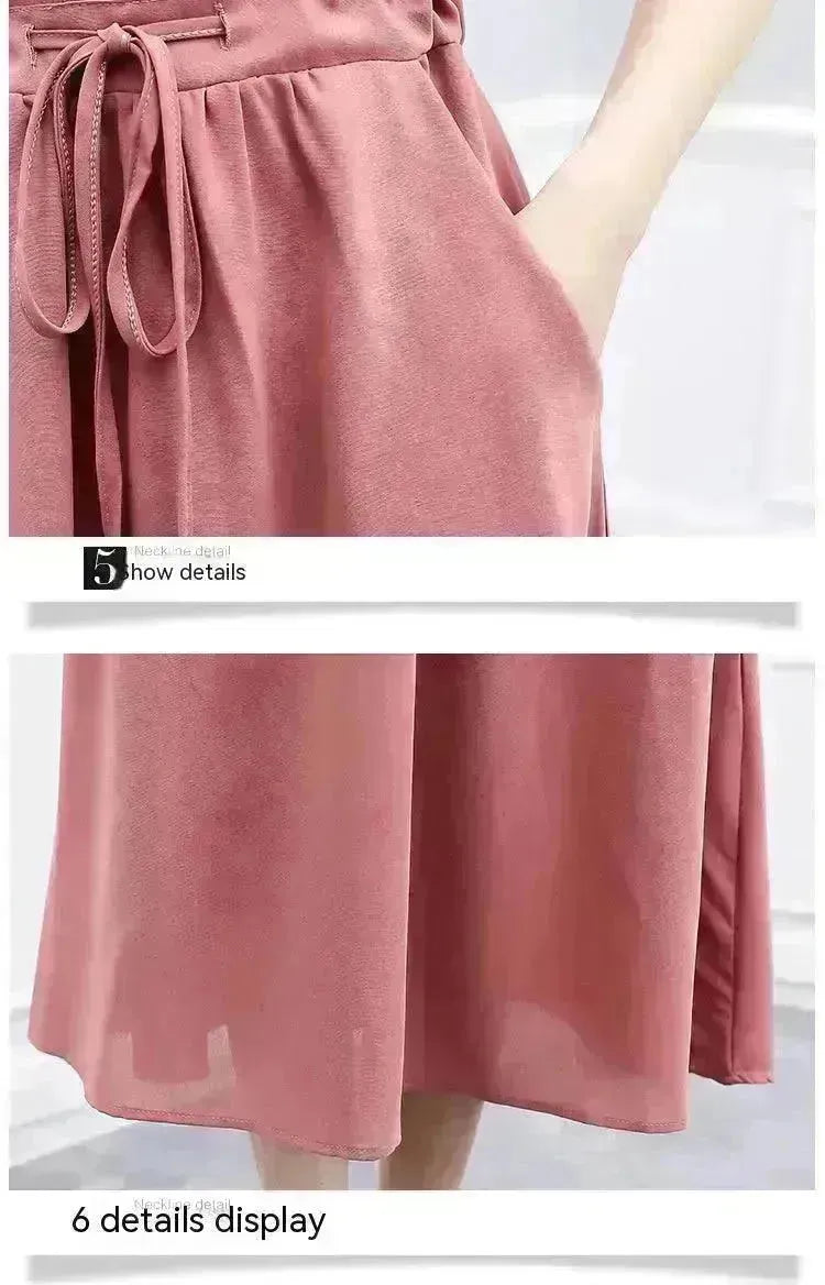 Waist-tight Slimming Elegant Casual Long Dress - EX-STOCK CANADA