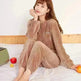 Warm Suit Women's Thick Coral Fleece Loungewear Suit - EX-STOCK CANADA