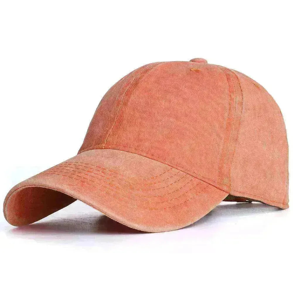 Washed Baseball Caps For Men And Women Outdoor Distressed Sun Hats Simple Caps - EX-STOCK CANADA