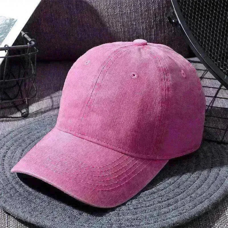 Washed Baseball Caps For Men And Women Outdoor Distressed Sun Hats Simple Caps - EX-STOCK CANADA