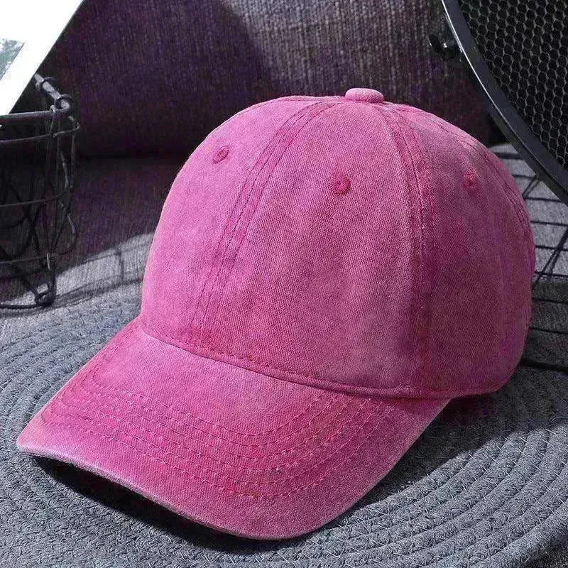 Washed Baseball Caps For Men And Women Outdoor Distressed Sun Hats Simple Caps - EX-STOCK CANADA