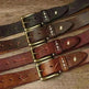 Washed-out Vintage First Layer Cow Leather Pin Buckle Jeans Belt - EX-STOCK CANADA