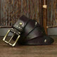 Washed-out Vintage First Layer Cow Leather Pin Buckle Jeans Belt - EX-STOCK CANADA