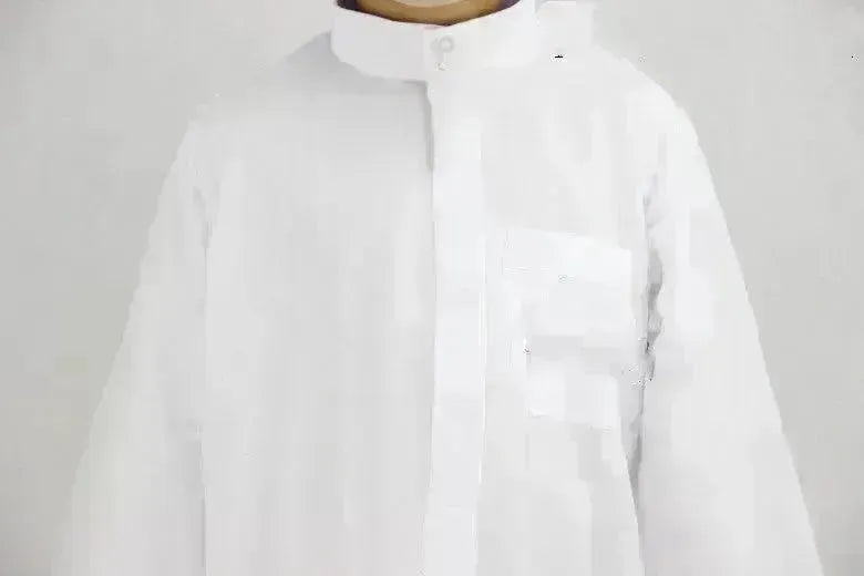 Washed Velvet Embroidered Stand Collar Arab Small Male Robe - EX-STOCK CANADA