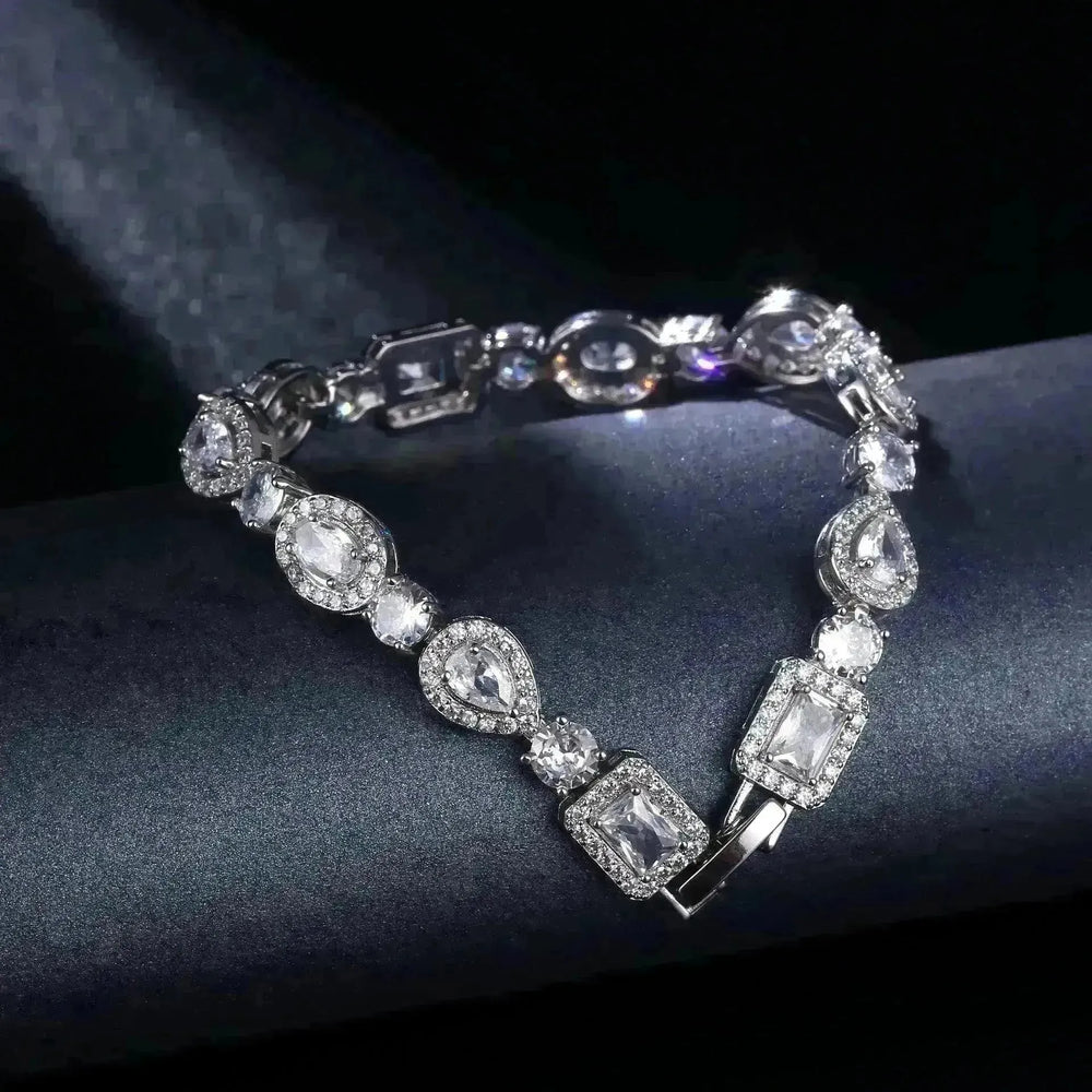 Water Drop Multi-shape Horse Eye Zircon Bracelet - EX-STOCK CANADA