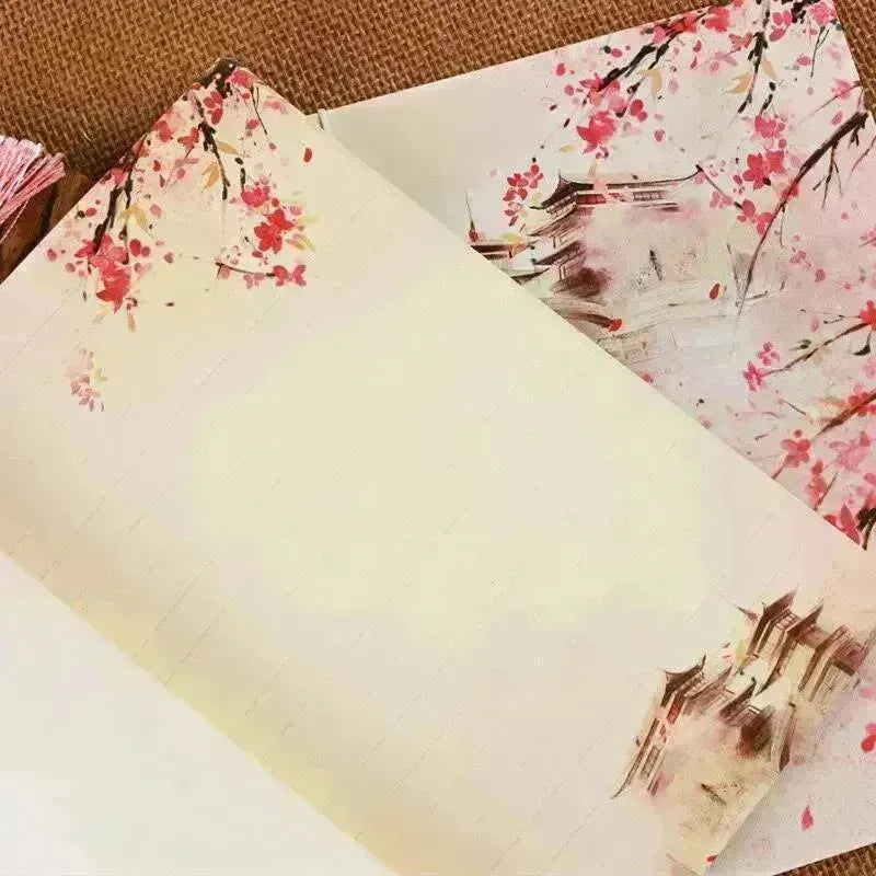 Watercolor Retro Chinese Style Line-bound Book - EX-STOCK CANADA
