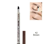 Waterproof Natural Eyebrow Pen Four-claw Eye Brow Tint Fork Tip Eyebrow Tattoo Pencil - EX-STOCK CANADA