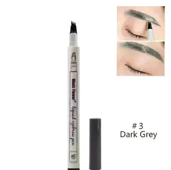 Waterproof Natural Eyebrow Pen Four-claw Eye Brow Tint Fork Tip Eyebrow Tattoo Pencil - EX-STOCK CANADA