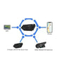 WAYXIN R6s Double Pack Intercom Motorcycle Bluetooth Headsets 1200 m up to 6 Riders with DSP & CVC Noise Reduction Waterproof Hands-Free Function Intercom Communication System - EX-STOCK CANADA