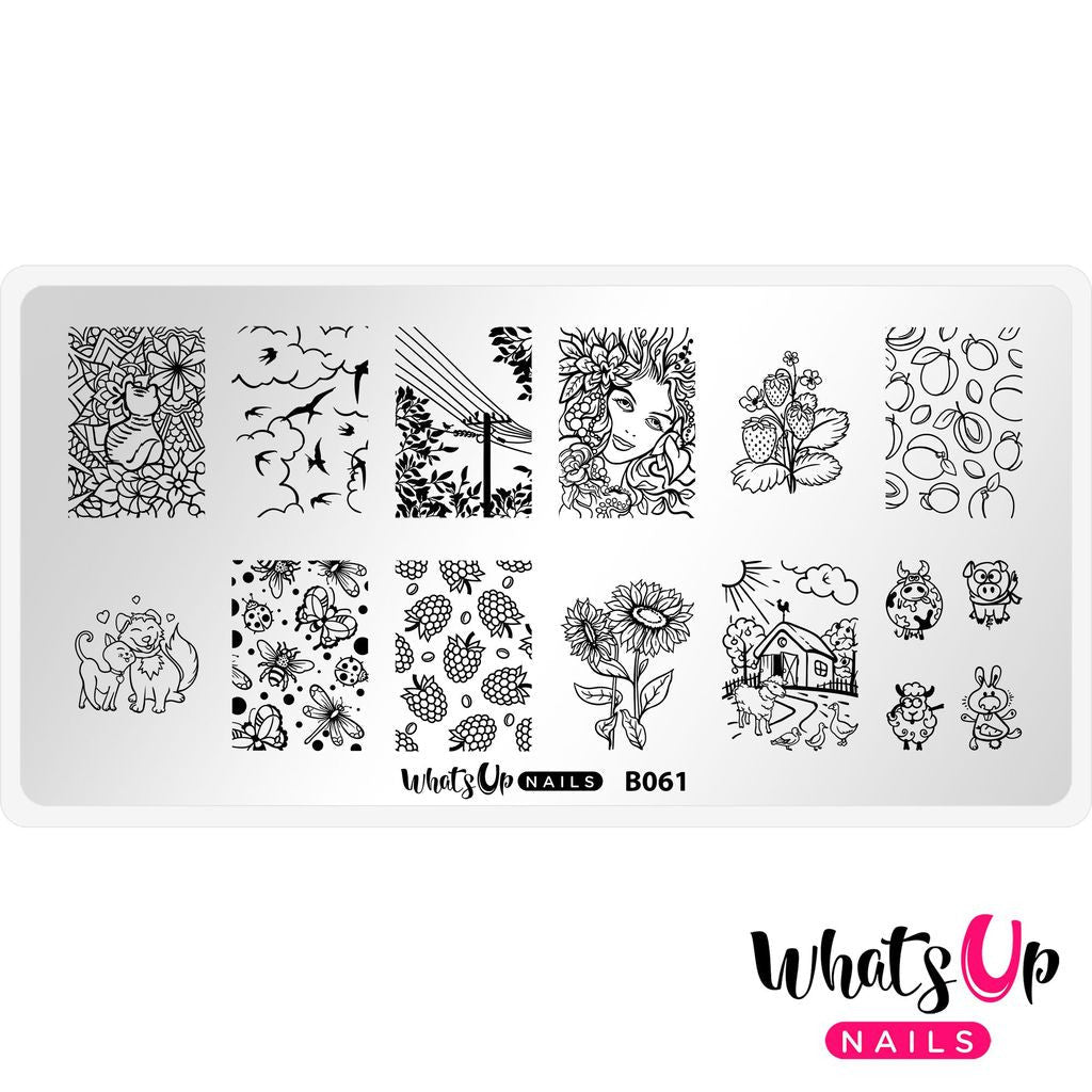 Whats Up - Summer In the Countryside Stamping Plate EX-STOCK Canada 