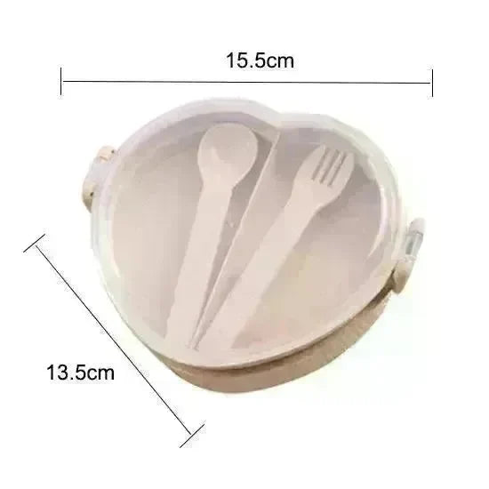 Wheat Straw Love Lunch Box Creative Children's Lunch Box - EX-STOCK CANADA