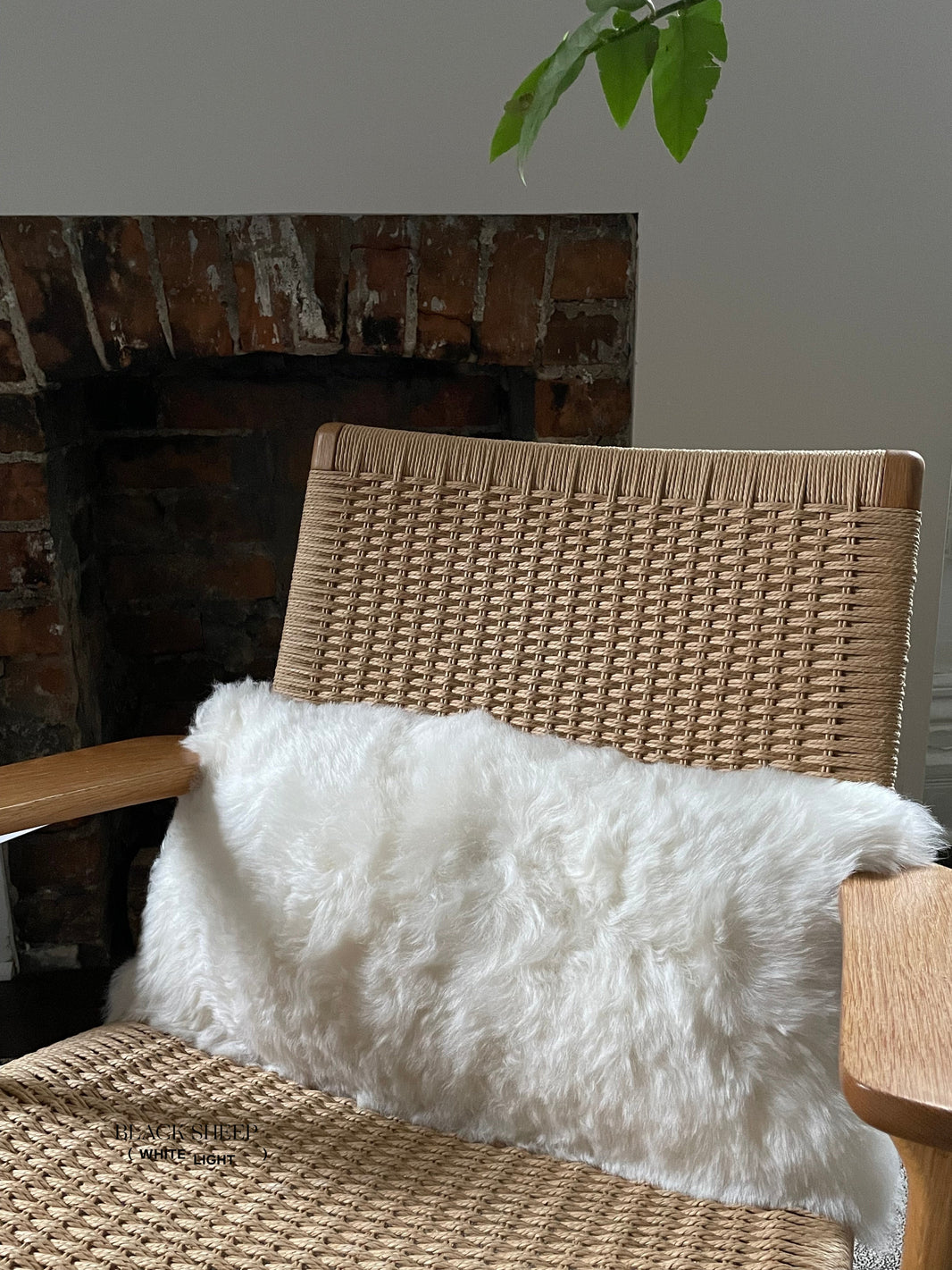 Rechteckiger geschorener weißer isländischer LammfellkissenbezugEX-STOCK Canada 