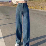 Wide Leg Jeans For Women Bottom Baggy Denim Pants Trousers - EX-STOCK CANADA