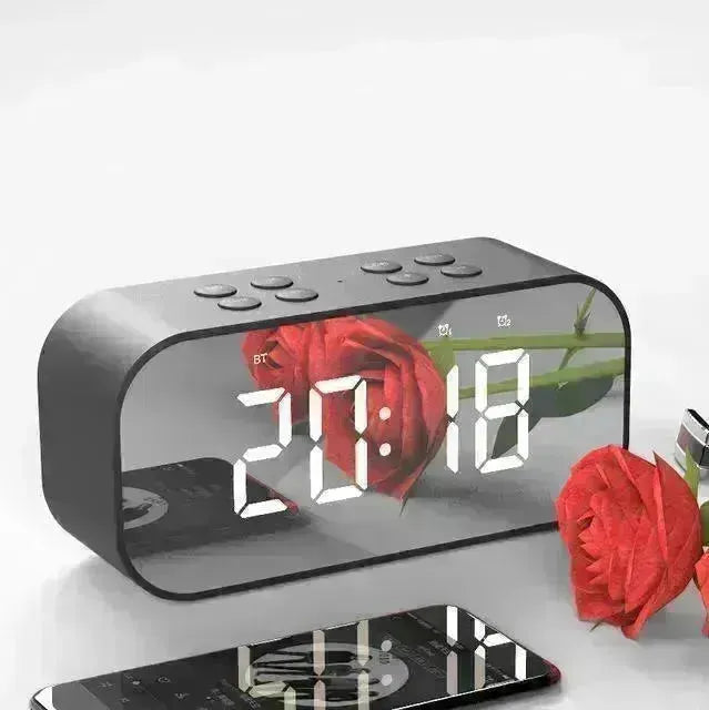 Wireless bluetooth speakers with LED display Clock - EX-STOCK CANADA