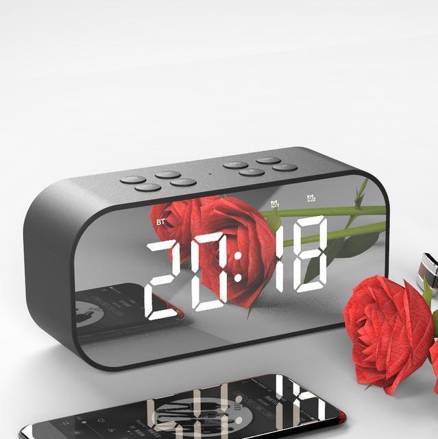 Wireless bluetooth speakers with LED display Clock - EX-STOCK CANADA