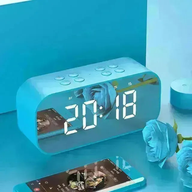 Wireless bluetooth speakers with LED display Clock - EX-STOCK CANADA