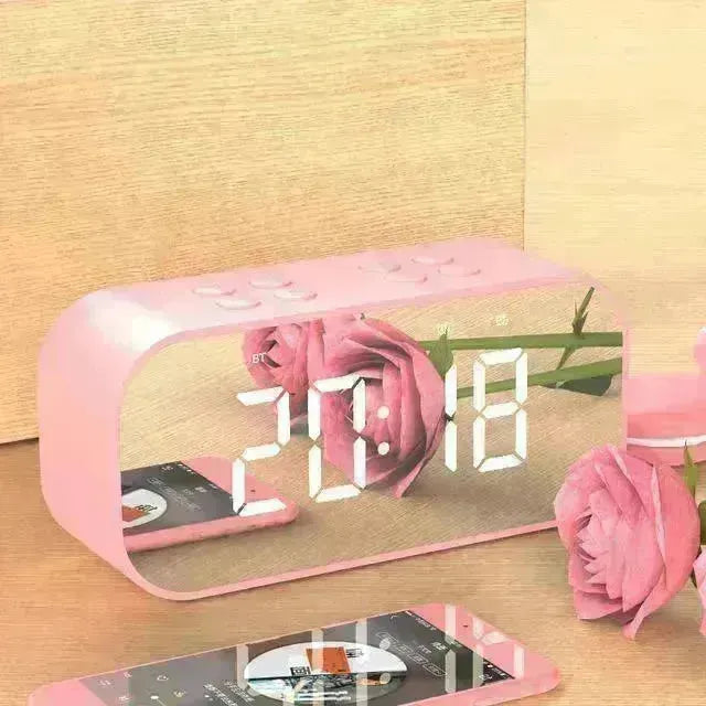 Wireless bluetooth speakers with LED display Clock - EX-STOCK CANADA