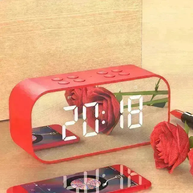 Wireless bluetooth speakers with LED display Clock - EX-STOCK CANADA