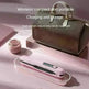 Wireless Hair Straightener Flat Iron Mini 2 IN 1 Roller USB 5000mAh Max 200 Degree Portable Cordless Curler 4 Levels Dry And Wet Uses - EX-STOCK CANADA