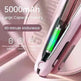 Wireless Hair Straightener Flat Iron Mini 2 IN 1 Roller USB 5000mAh Max 200 Degree Portable Cordless Curler 4 Levels Dry And Wet Uses - EX-STOCK CANADA