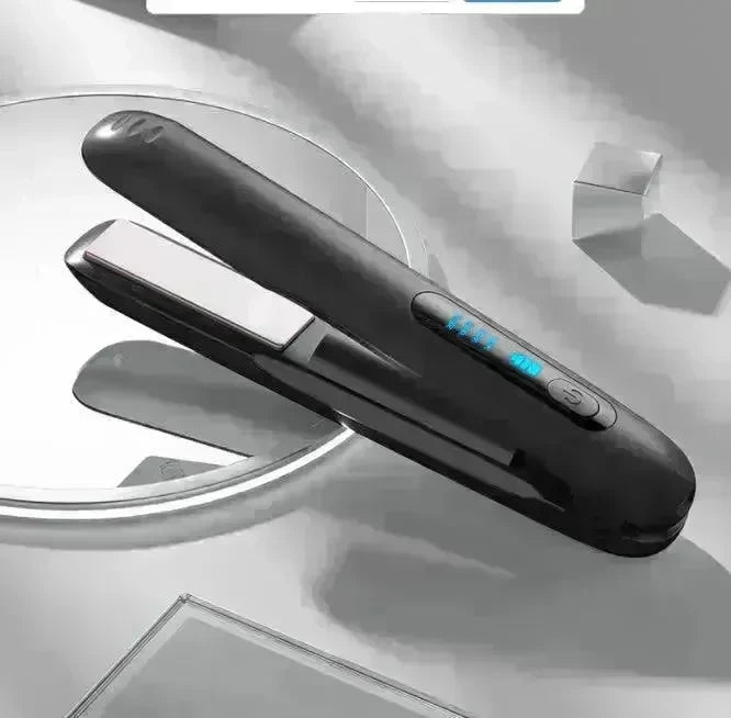 Wireless Hair Straightener Flat Iron Mini 2 IN 1 Roller USB 5000mAh Max 200 Degree Portable Cordless Curler 4 Levels Dry And Wet Uses - EX-STOCK CANADA