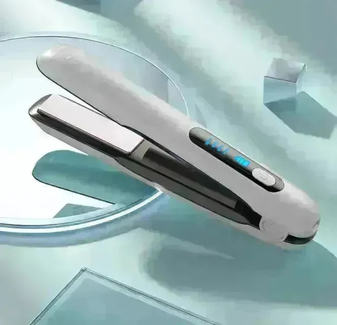 Wireless Hair Straightener Flat Iron Mini 2 IN 1 Roller USB 5000mAh Max 200 Degree Portable Cordless Curler 4 Levels Dry And Wet Uses - EX-STOCK CANADA