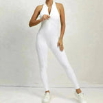 Woman's Zippered Sleeveless Stretch Shapewear Sports wear Jumpsuit - EX-STOCK CANADA