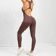 Woman's Zippered Sleeveless Stretch Shapewear Sports wear Jumpsuit - EX-STOCK CANADA