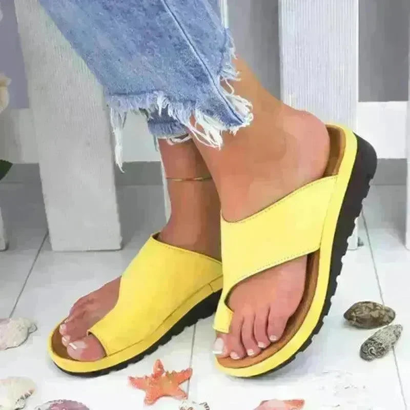 Women Big Toe Clip Casual Flat heel Slippers - EX-STOCK CANADA