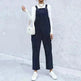 Women's Autumn Warm Corduroy Loose Solid Color Suspender Pants - EX-STOCK CANADA