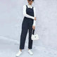 Women's Autumn Warm Corduroy Loose Solid Color Suspender Pants - EX-STOCK CANADA