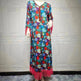 Women's Bronzing Printed Casual Dubai Arab Robe - EX-STOCK CANADA
