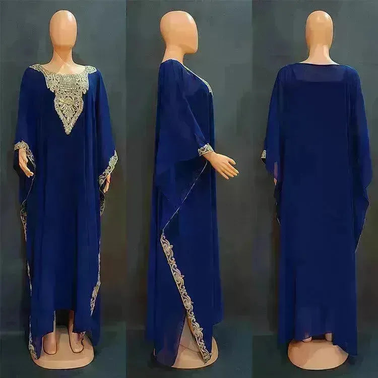 Women's Dress Embroidered Lace Arab Robe - EX-STOCK CANADA