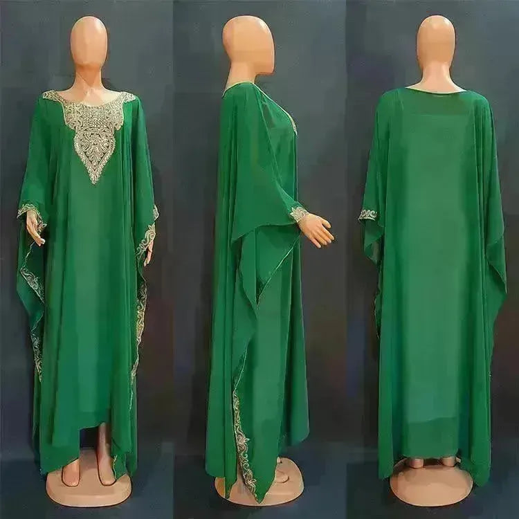 Women's Dress Embroidered Lace Arab Robe - EX-STOCK CANADA
