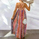Women's Fashion High Waist Sling Cross Deep V-neck Dress - EX-STOCK CANADA