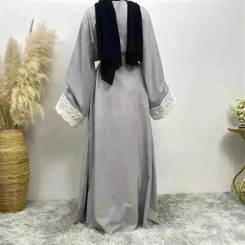 Women's Fashion Patchwork Lace Arab Robe - EX-STOCK CANADA