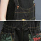 Women's Fashion Plus Size Age Reduction Print Suspender Jeans - EX-STOCK CANADA