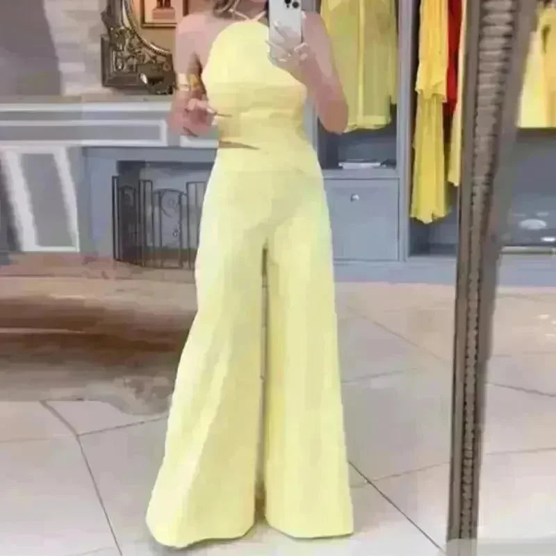 Women's Fashion Solid Color Wide Leg Jumpsuit - EX-STOCK CANADA