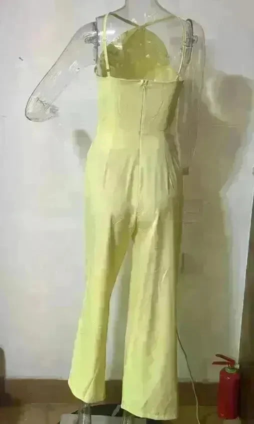 Women's Fashion Solid Color Wide Leg Jumpsuit - EX-STOCK CANADA