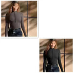 Women's Fashionable Long Sleeve Jumpsuit Seamless Slimming Shapewear Romper - EX-STOCK CANADA