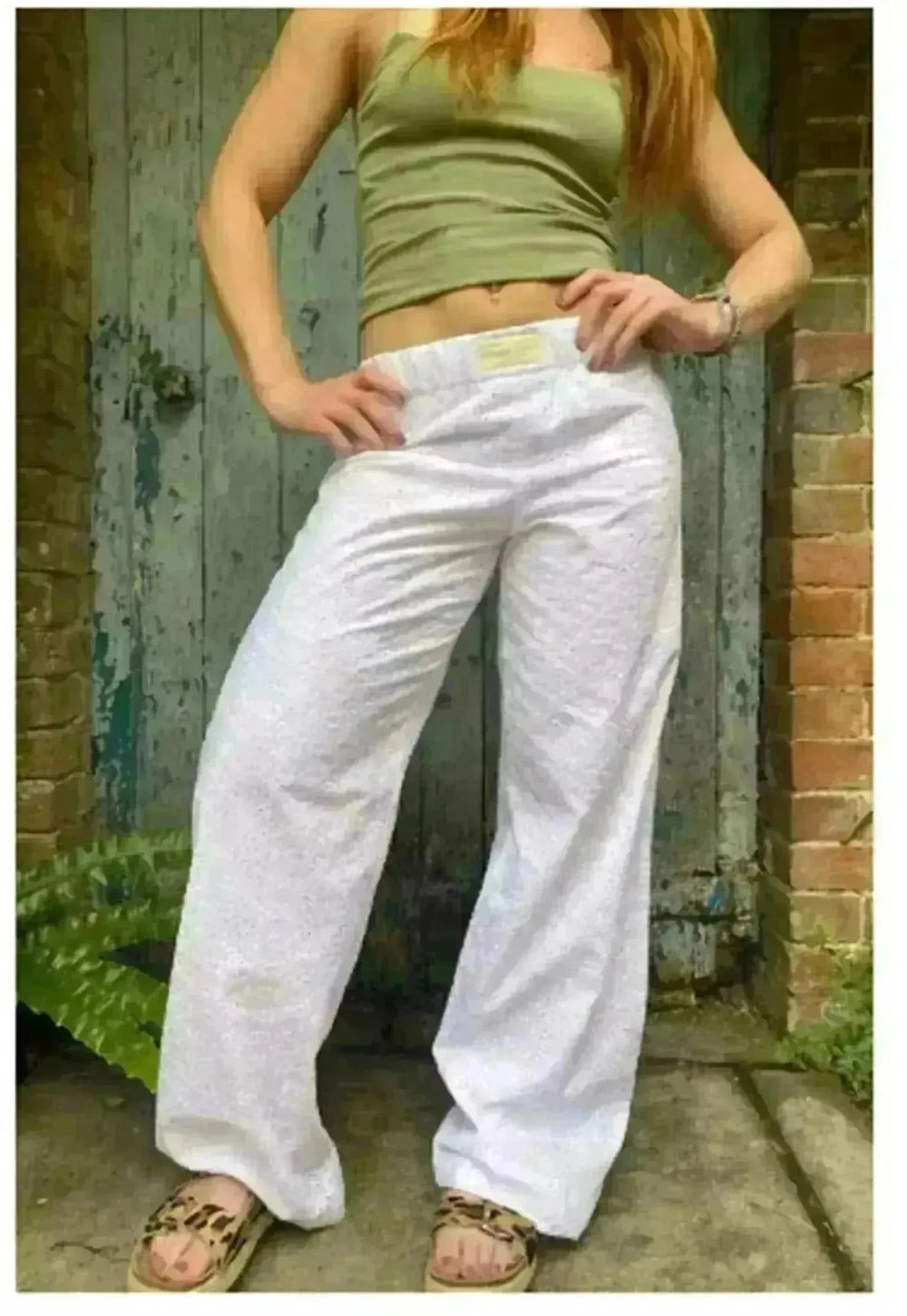 Women's Fashionable Loose High Waist Trousers - EX-STOCK CANADA