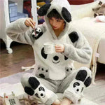 Women's flannel long sleeve pajamas - EX-STOCK CANADA