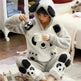 Women's flannel long sleeve pajamas - EX-STOCK CANADA