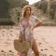 Women's Flowers Printed Dress Bohemian Irregular Beach Clothes - EX-STOCK CANADA