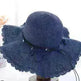 Women's Han Korean Edition Big Beach Wavy With Leather Rope Weaving Hat - EX-STOCK CANADA