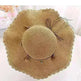 Women's Han Korean Edition Big Beach Wavy With Leather Rope Weaving Hat - EX-STOCK CANADA